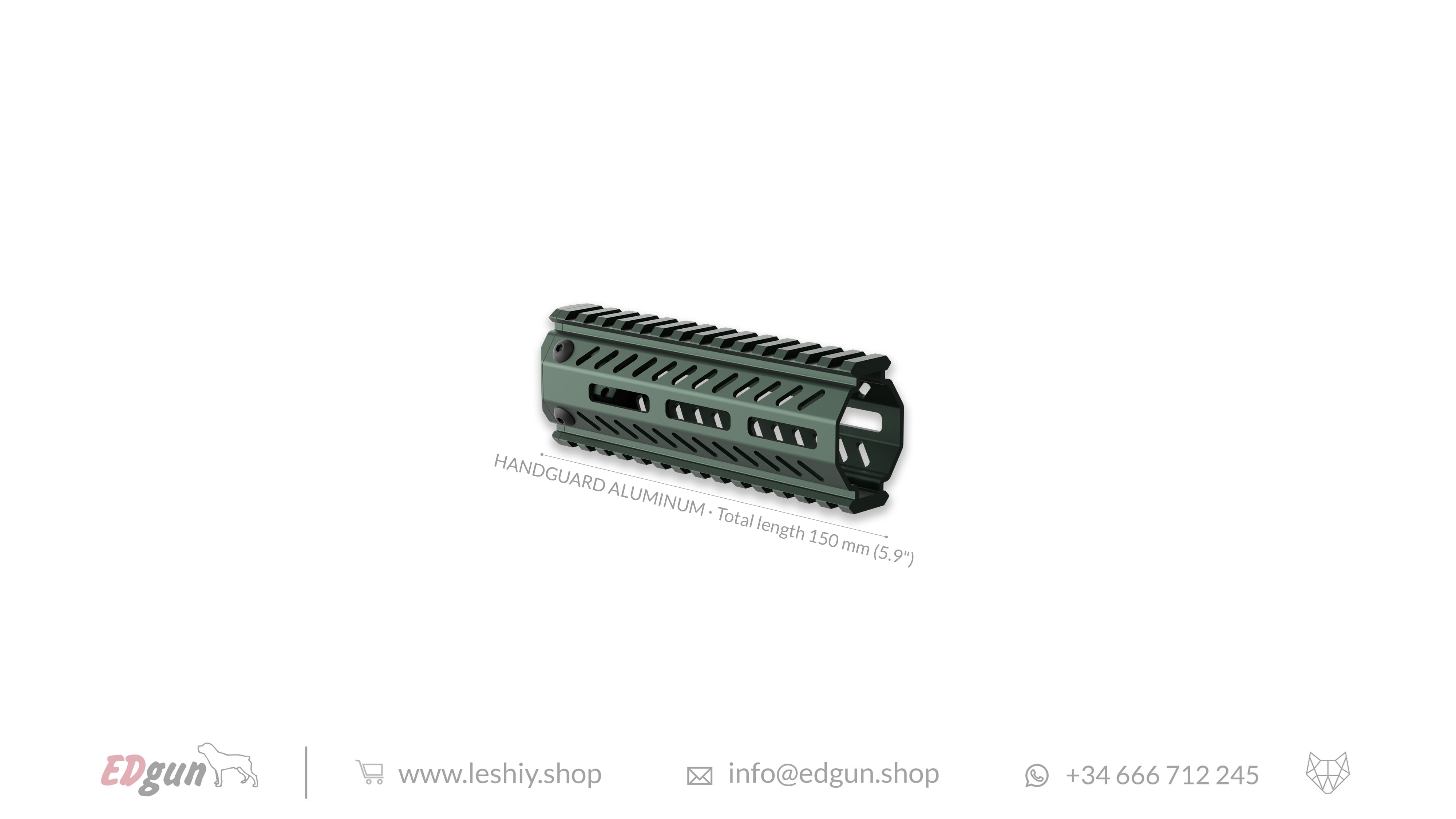 Aluminum Handguard green