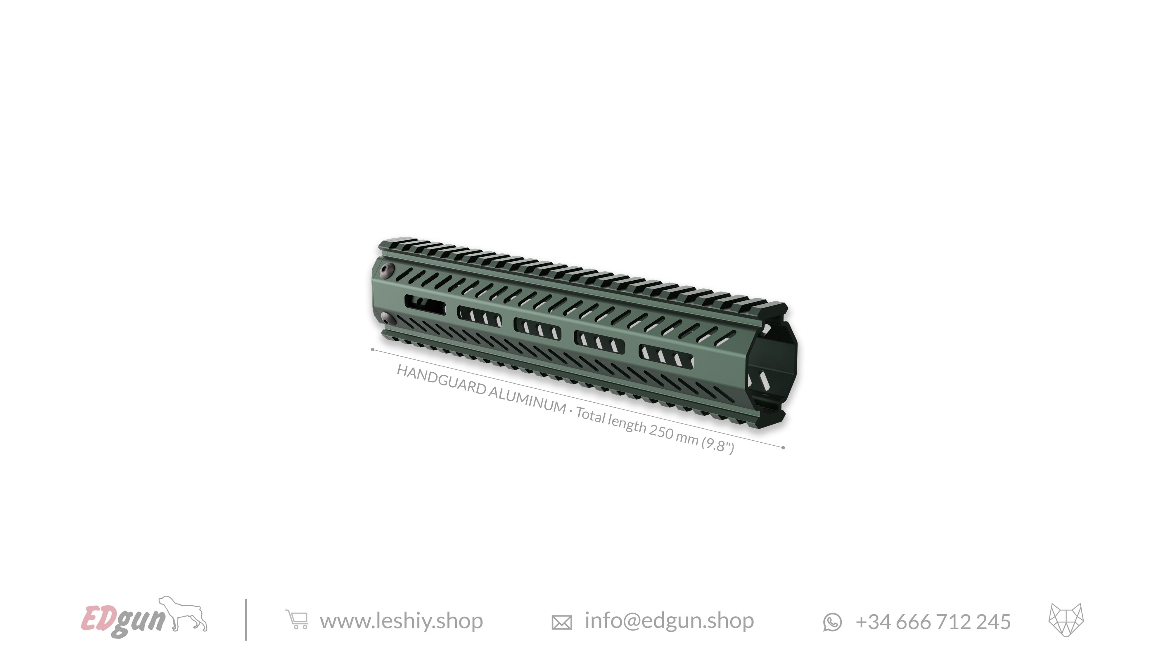 Aluminum Handguard green
