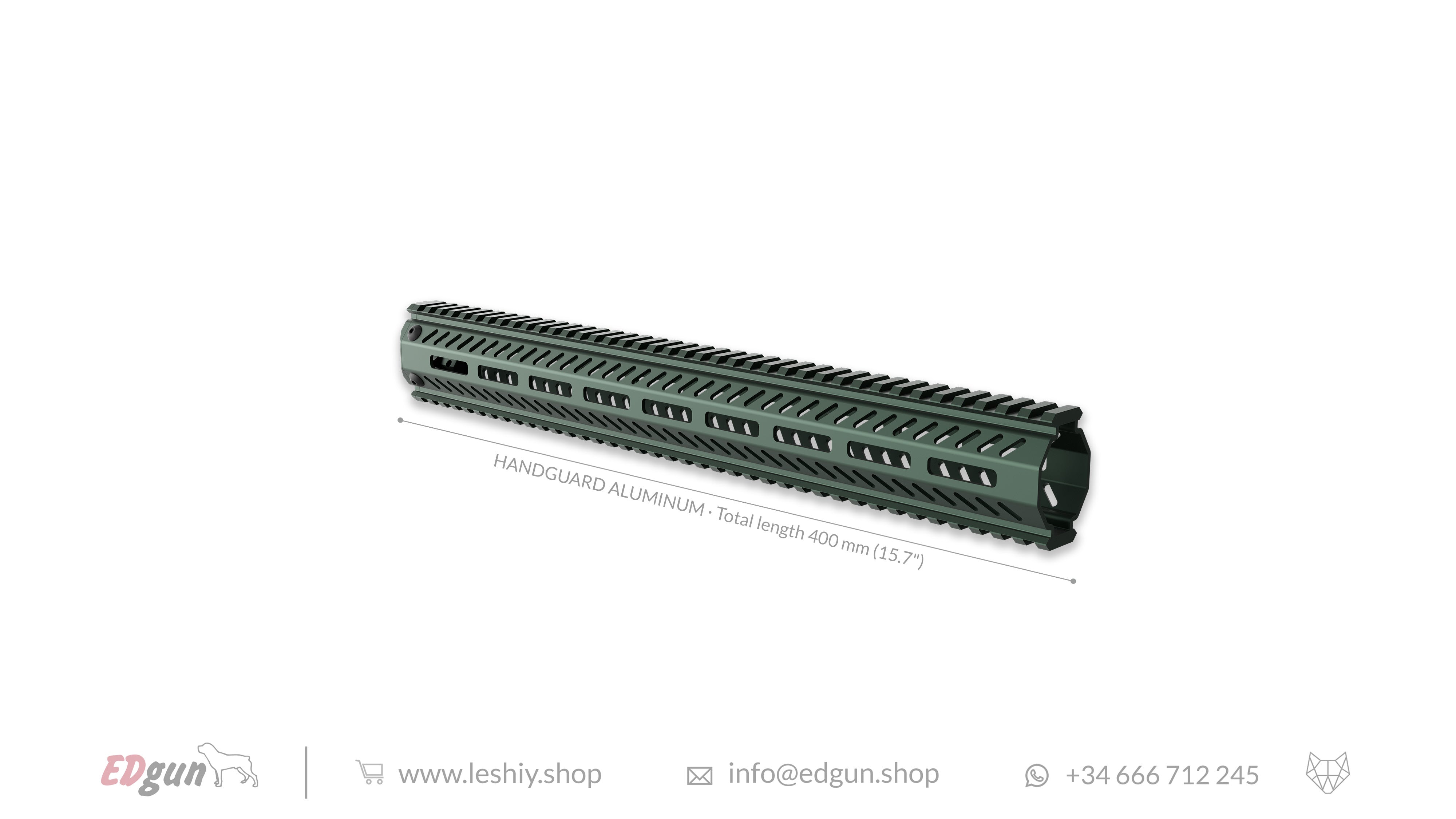 Aluminum Handguard green