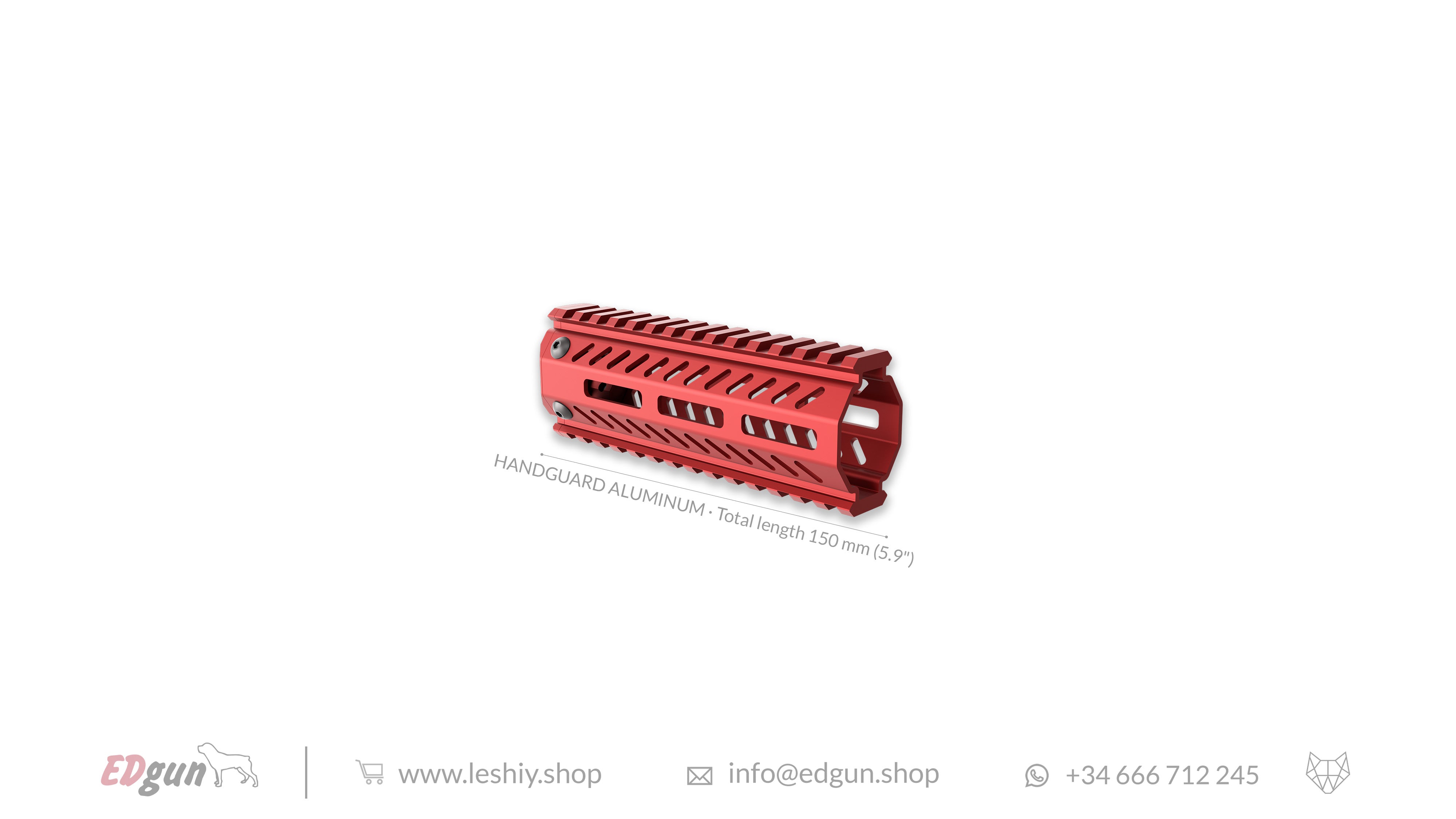 Aluminum Handguard red