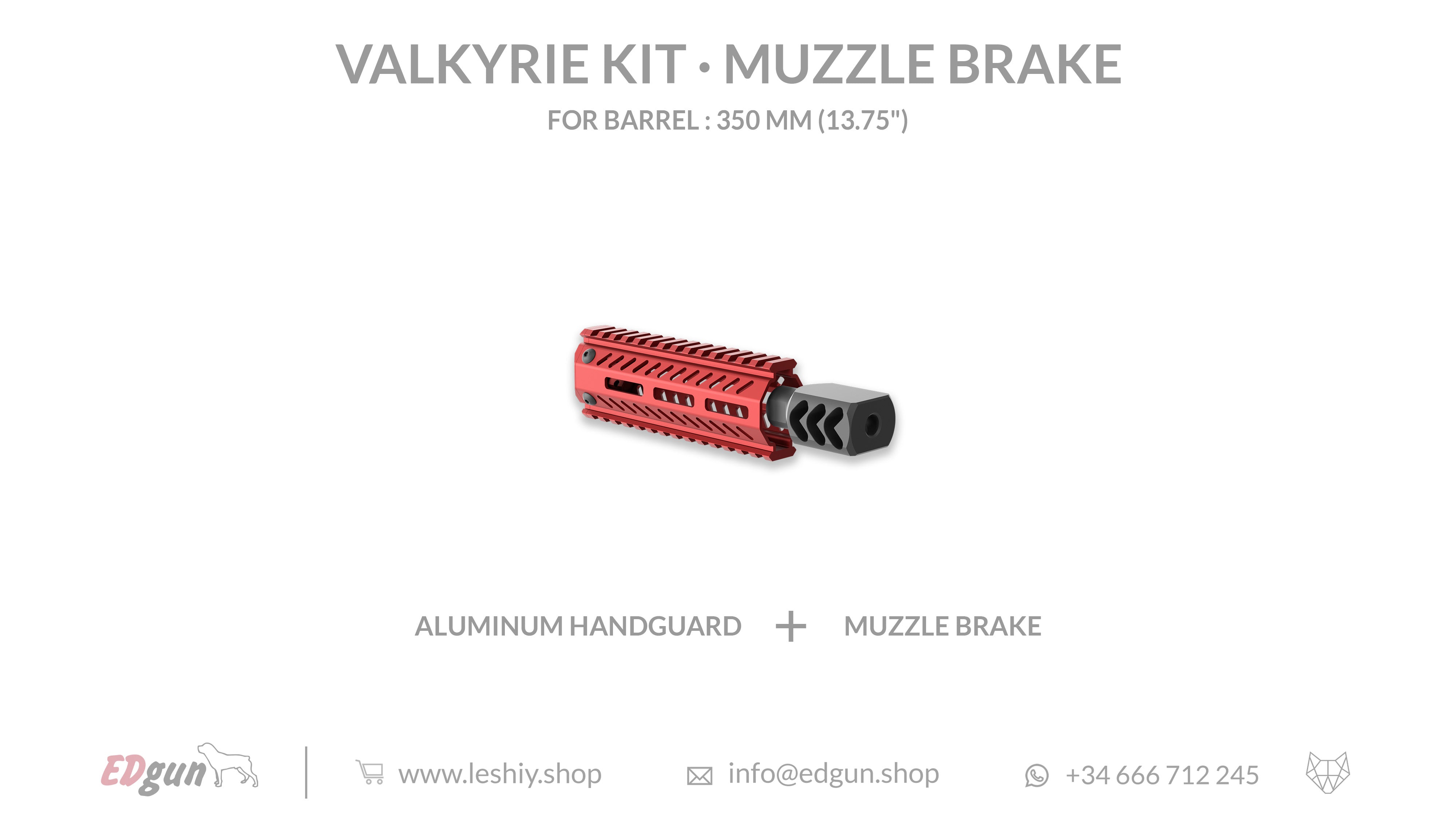 Muzzle brake 350mm