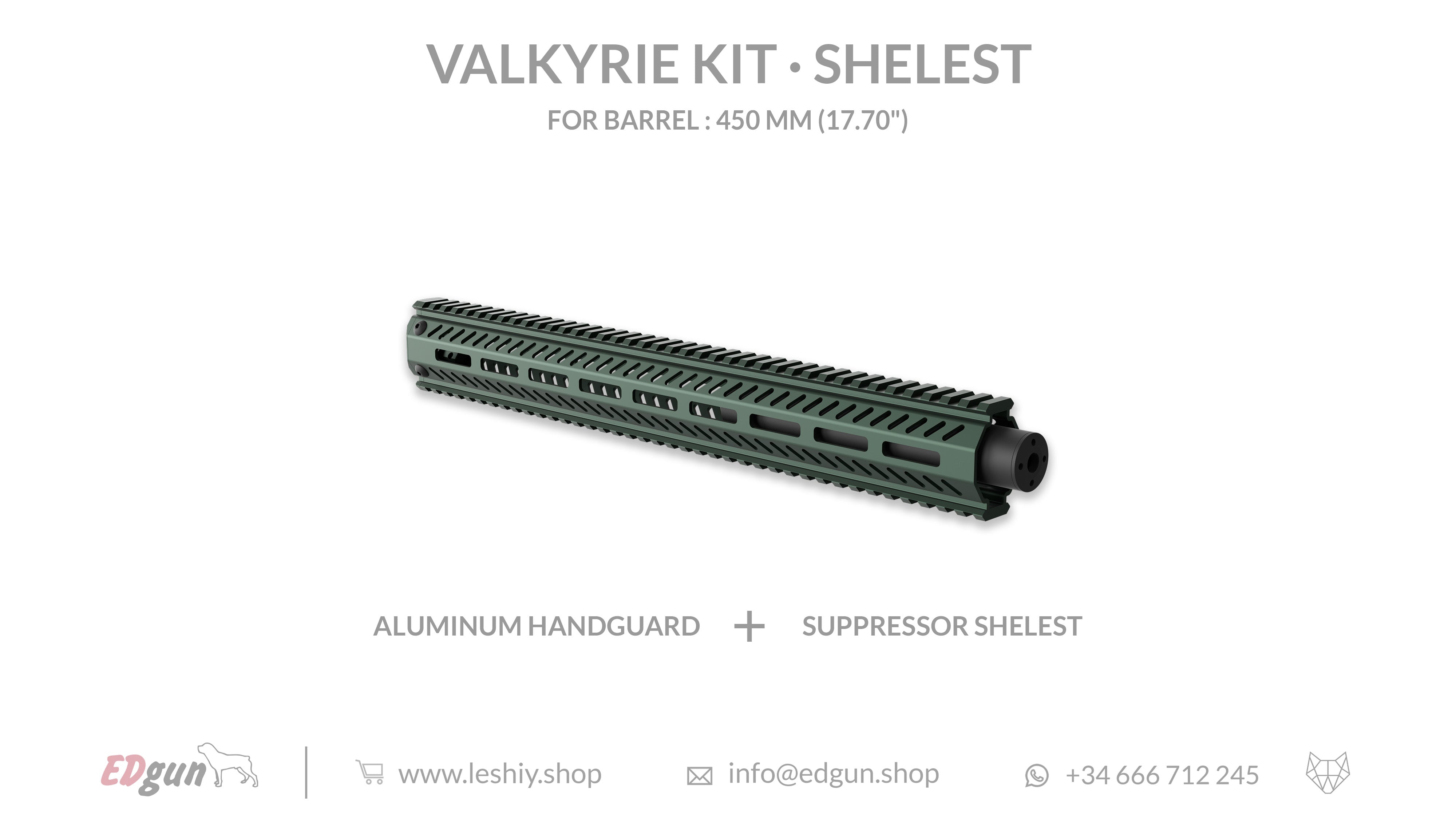 Valkyrie Kit Shelest for barrel 450mm (17.70¨)