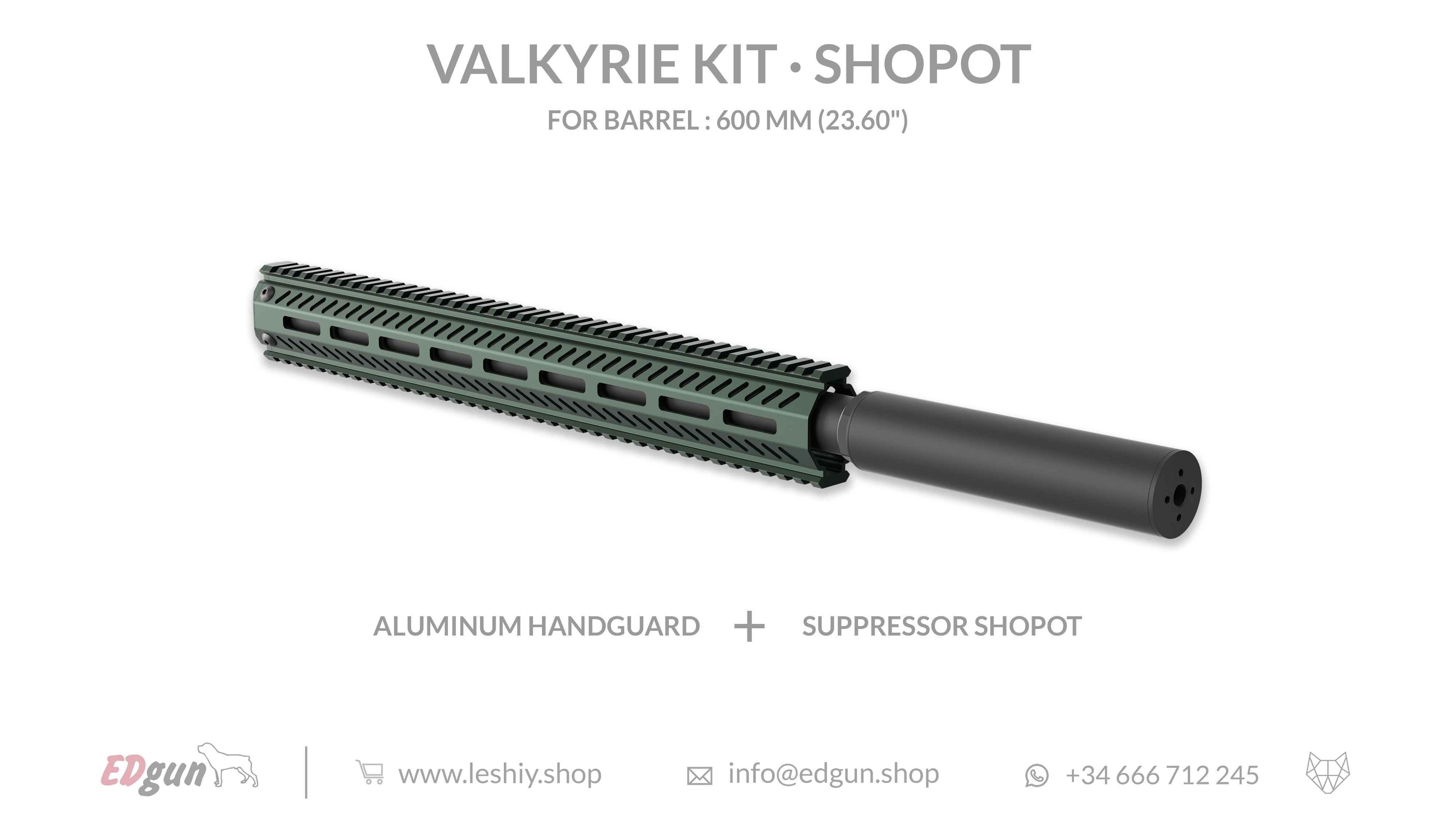 Shopot Valkyrie Kit for barrel 600mm (23.60¨)