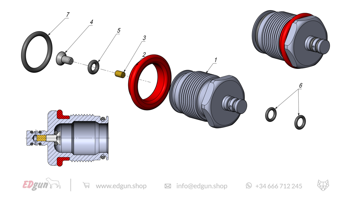 Forward Plug Spare Parts for Fenix & F7