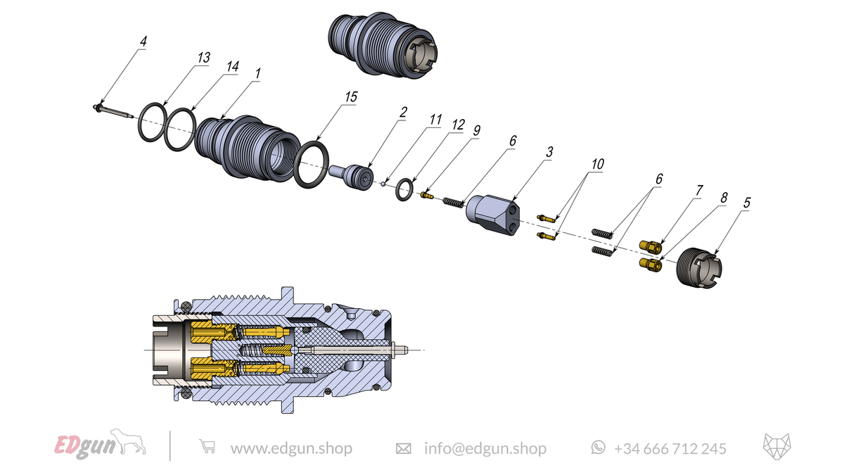 Rear Plug Spare Parts for Fenix & F7