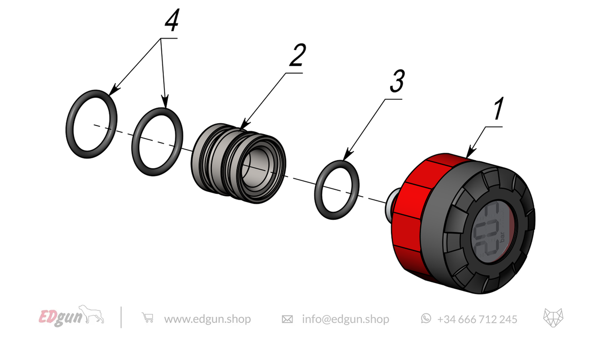 Air Gauge Spare Parts for Fenix & F7
