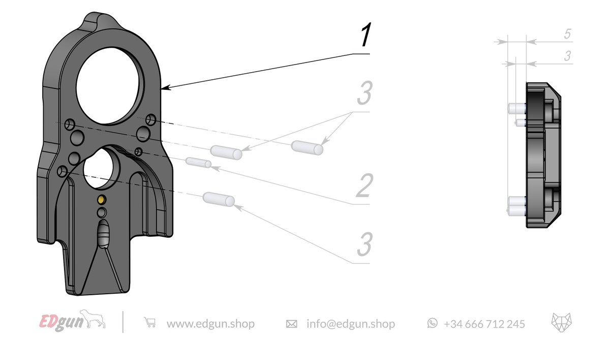 Plate Spare Parts for Fenix & F7