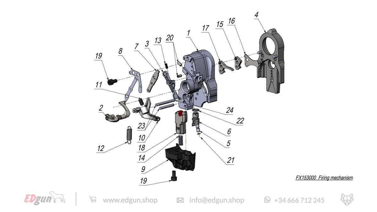 Firing Mechanism Spare Parts for Fenix & WOLFIEK F7