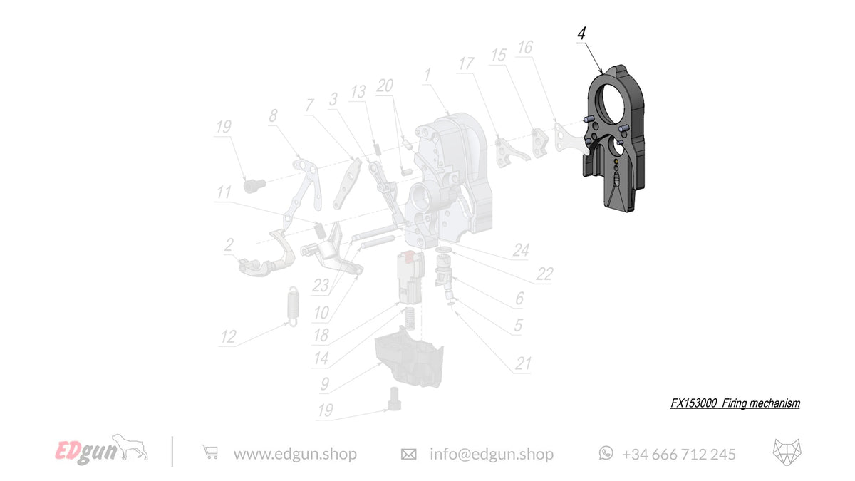 Firing Mechanism Spare Parts for Fenix & WOLFIEK F7