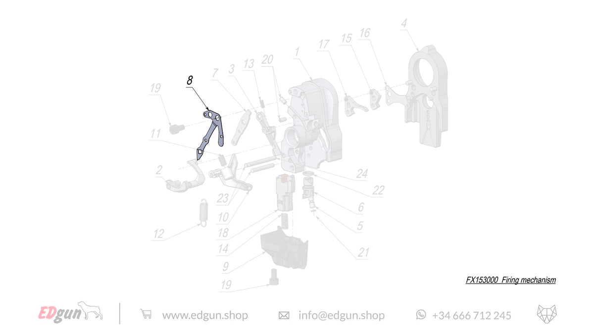 Firing Mechanism Spare Parts for Fenix & WOLFIEK F7