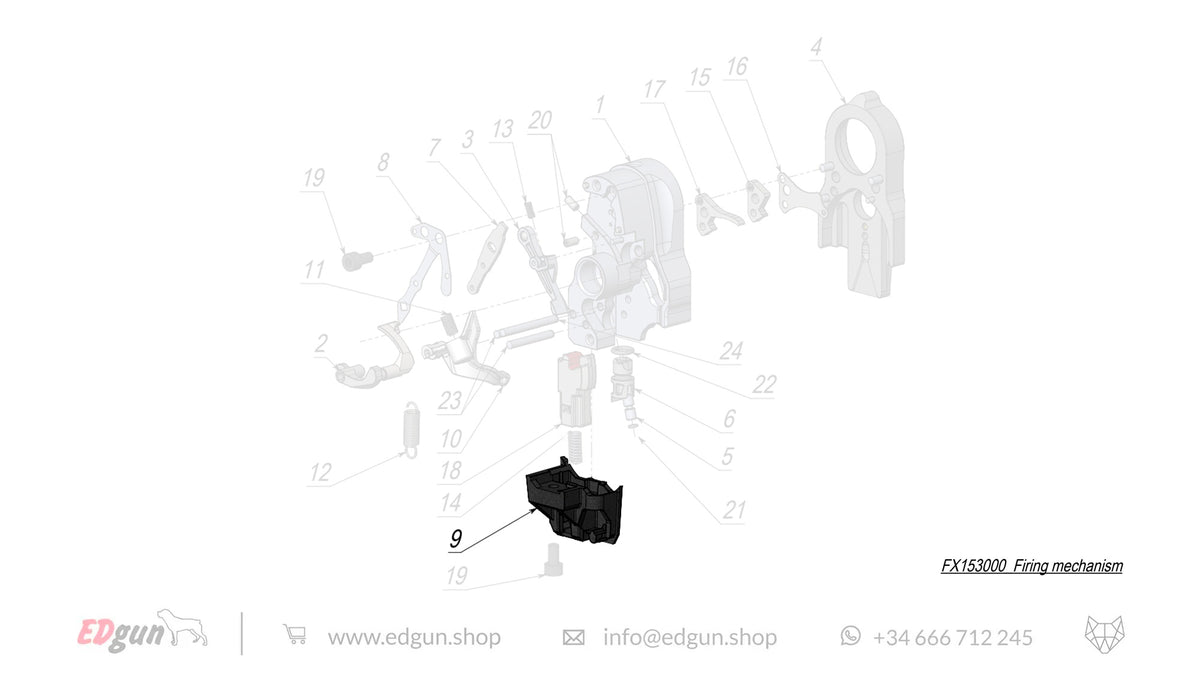 Firing Mechanism Spare Parts for Fenix & WOLFIEK F7