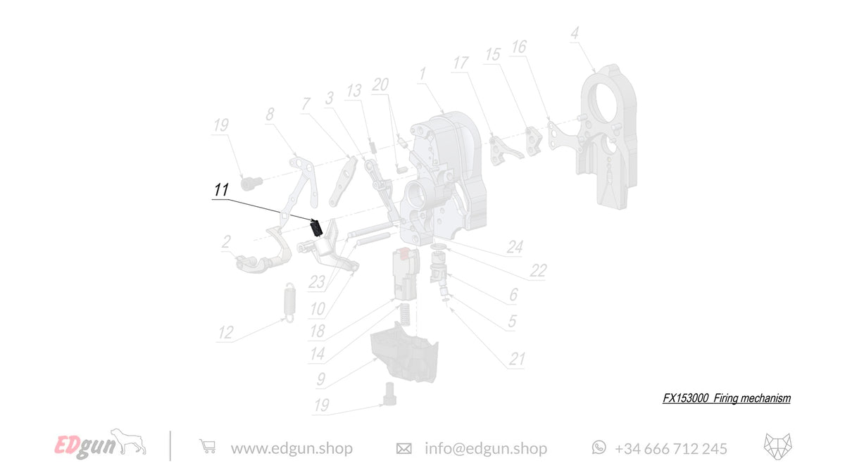 Firing Mechanism Spare Parts for Fenix & WOLFIEK F7