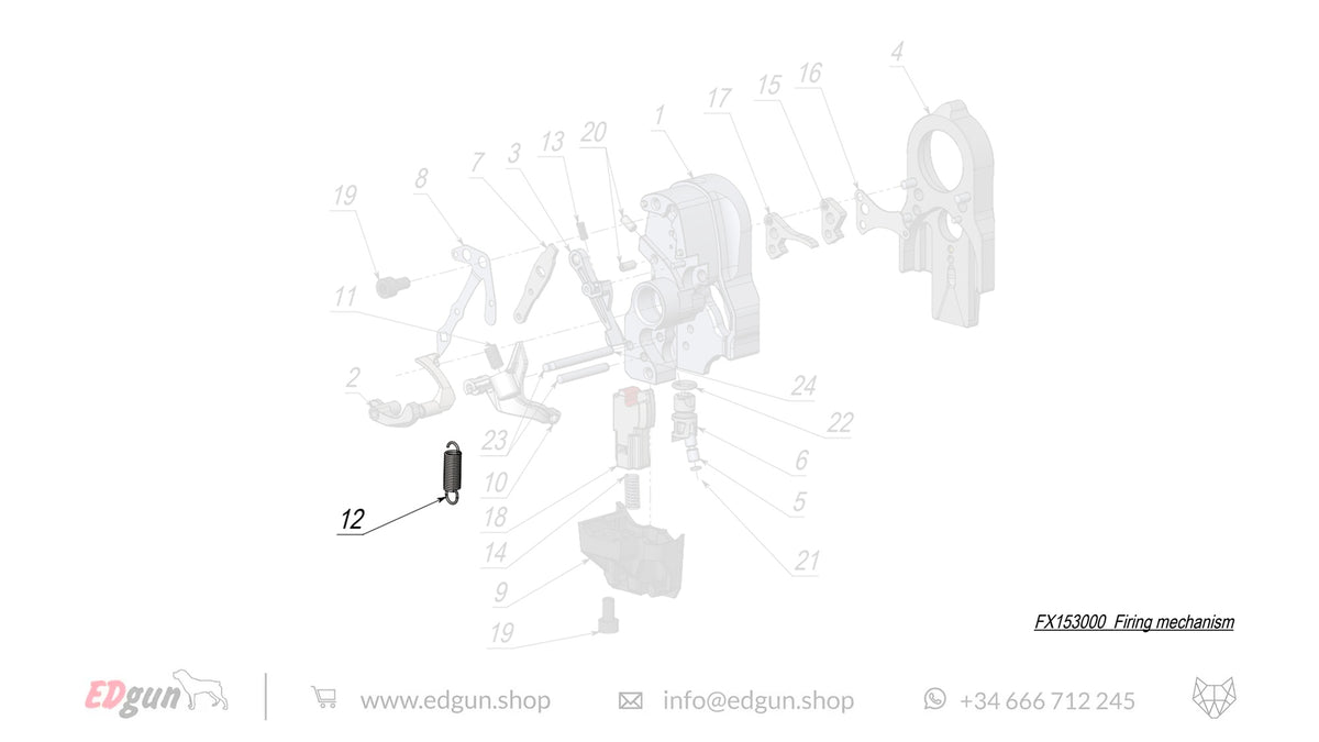 Firing Mechanism Spare Parts for Fenix & WOLFIEK F7