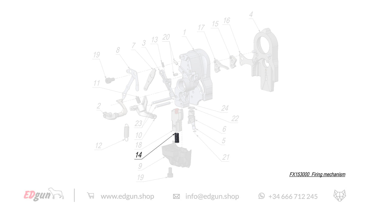 Firing Mechanism Spare Parts for Fenix & WOLFIEK F7