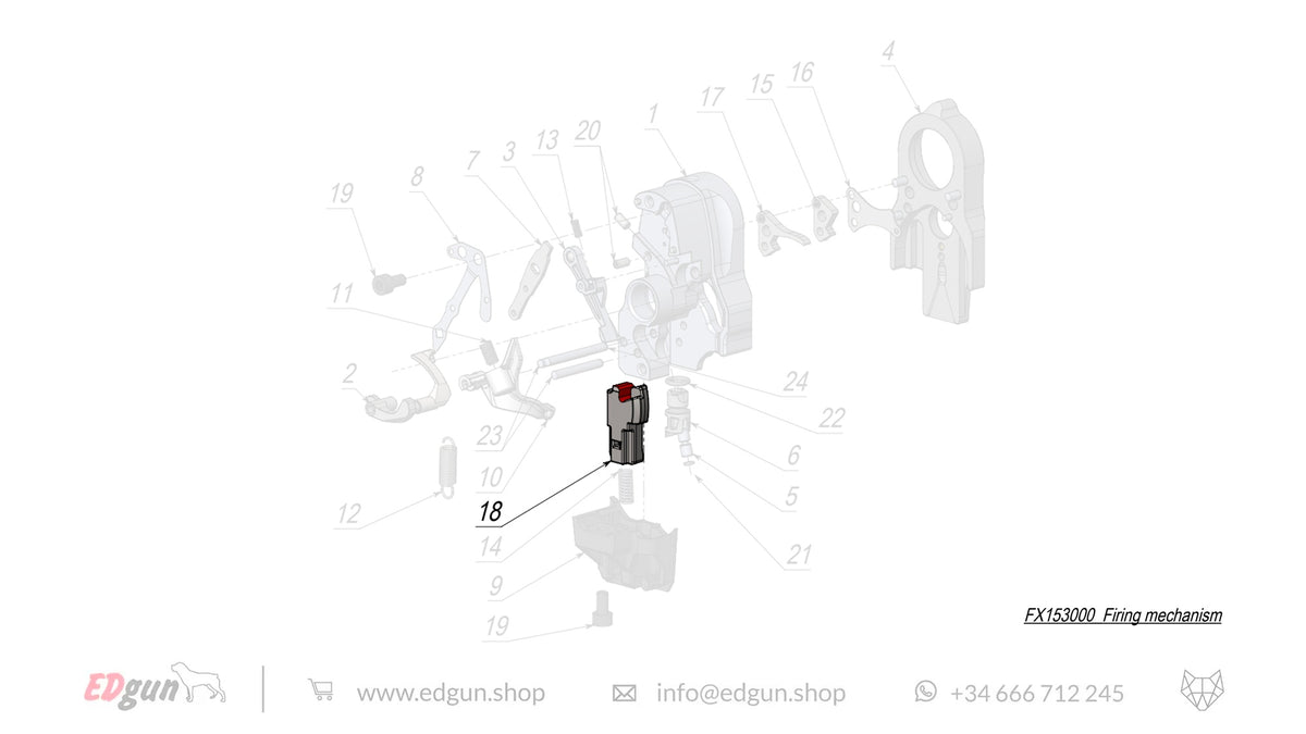 Firing Mechanism Spare Parts for Fenix & WOLFIEK F7