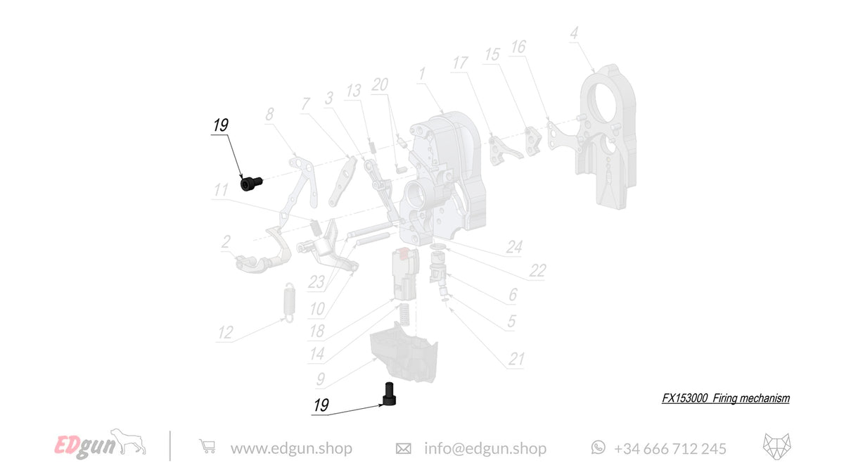 Firing Mechanism Spare Parts for Fenix & WOLFIEK F7