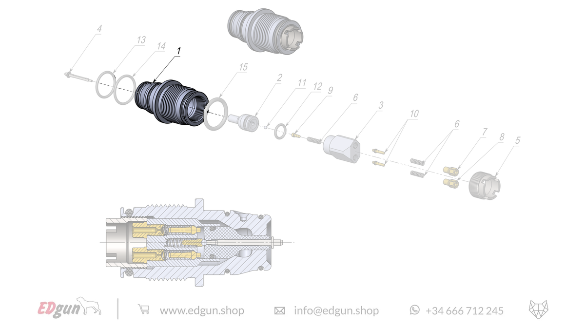 Rear Plug Spare Parts for Fenix & F7