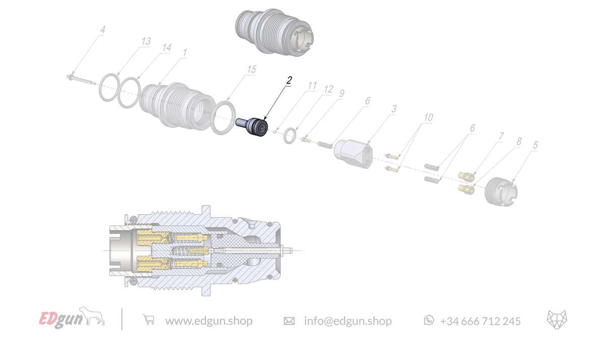 Rear Plug Spare Parts for Fenix & F7