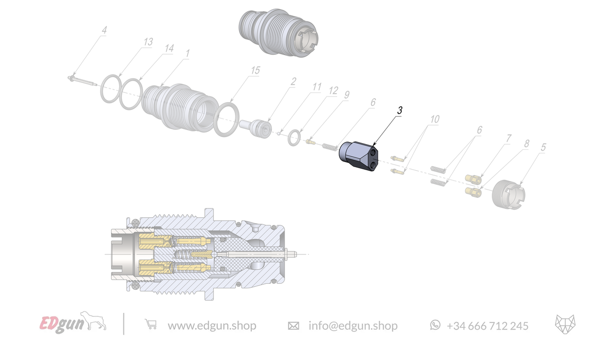 Rear Plug Spare Parts for Fenix & F7