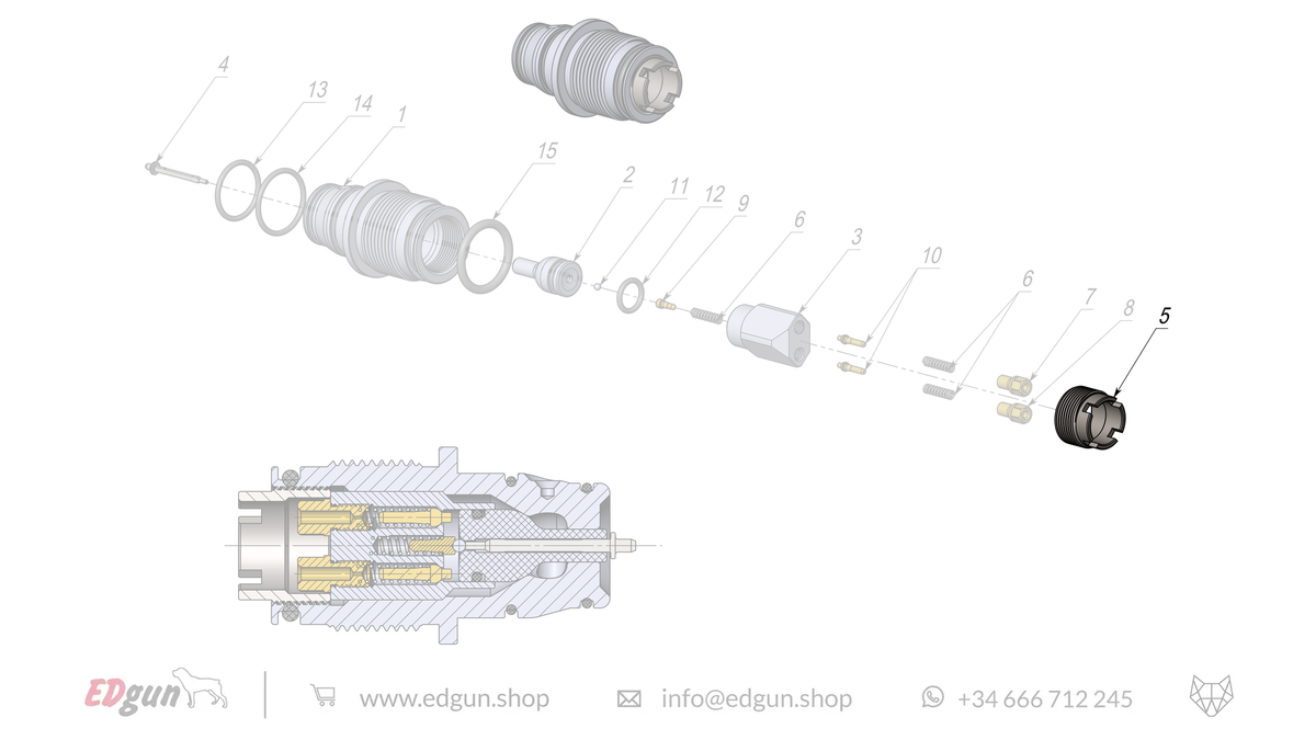 Rear Plug Spare Parts for Fenix & F7