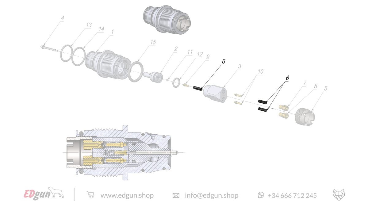 Rear Plug Spare Parts for Fenix & F7
