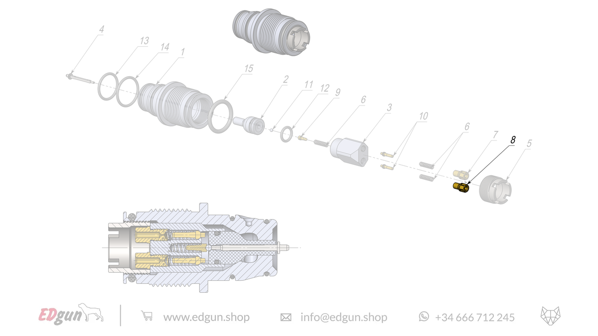 Rear Plug Spare Parts for Fenix & F7