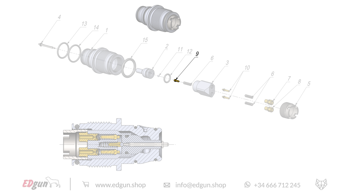 Rear Plug Spare Parts for Fenix & F7
