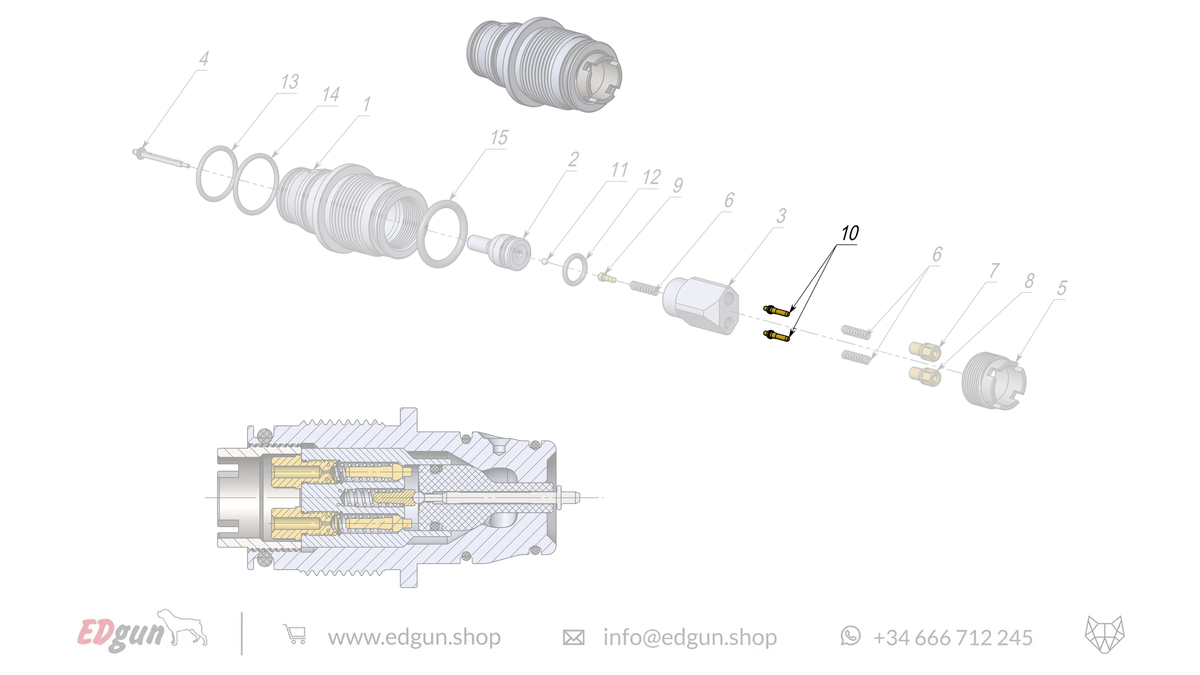 Rear Plug Spare Parts for Fenix & F7