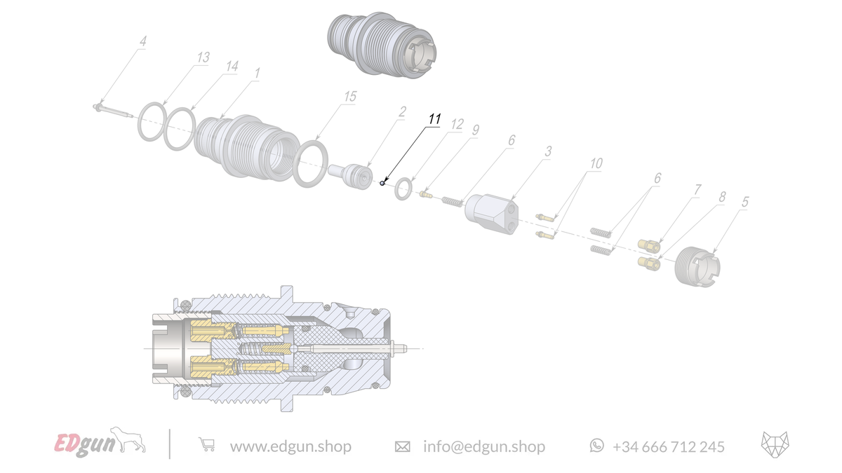 Rear Plug Spare Parts for Fenix & F7