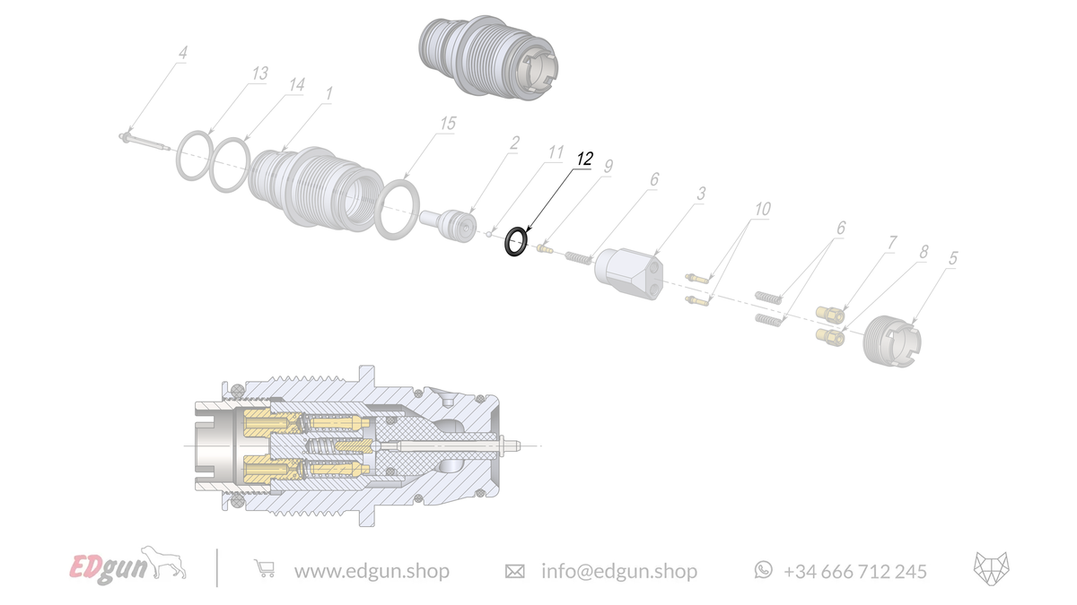 Rear Plug Spare Parts for Fenix & F7