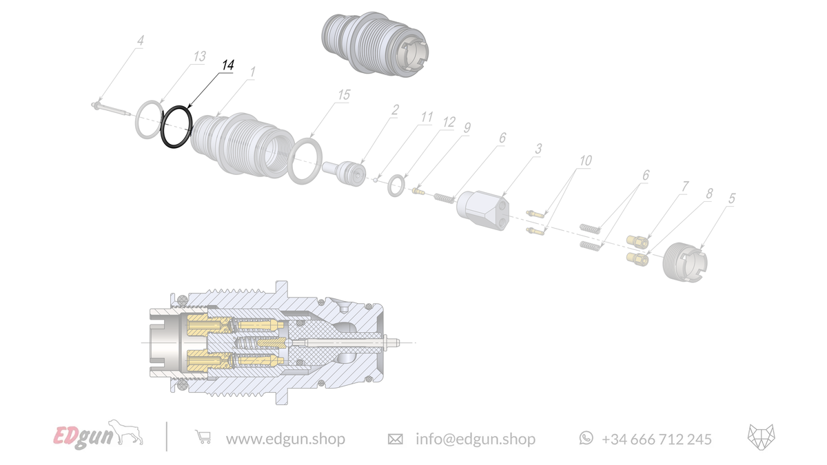 Rear Plug Spare Parts for Fenix & F7
