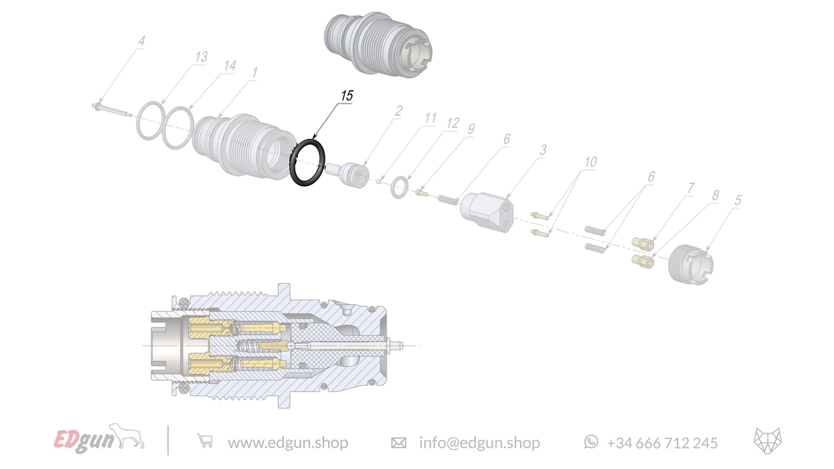 Rear Plug Spare Parts for Fenix & F7