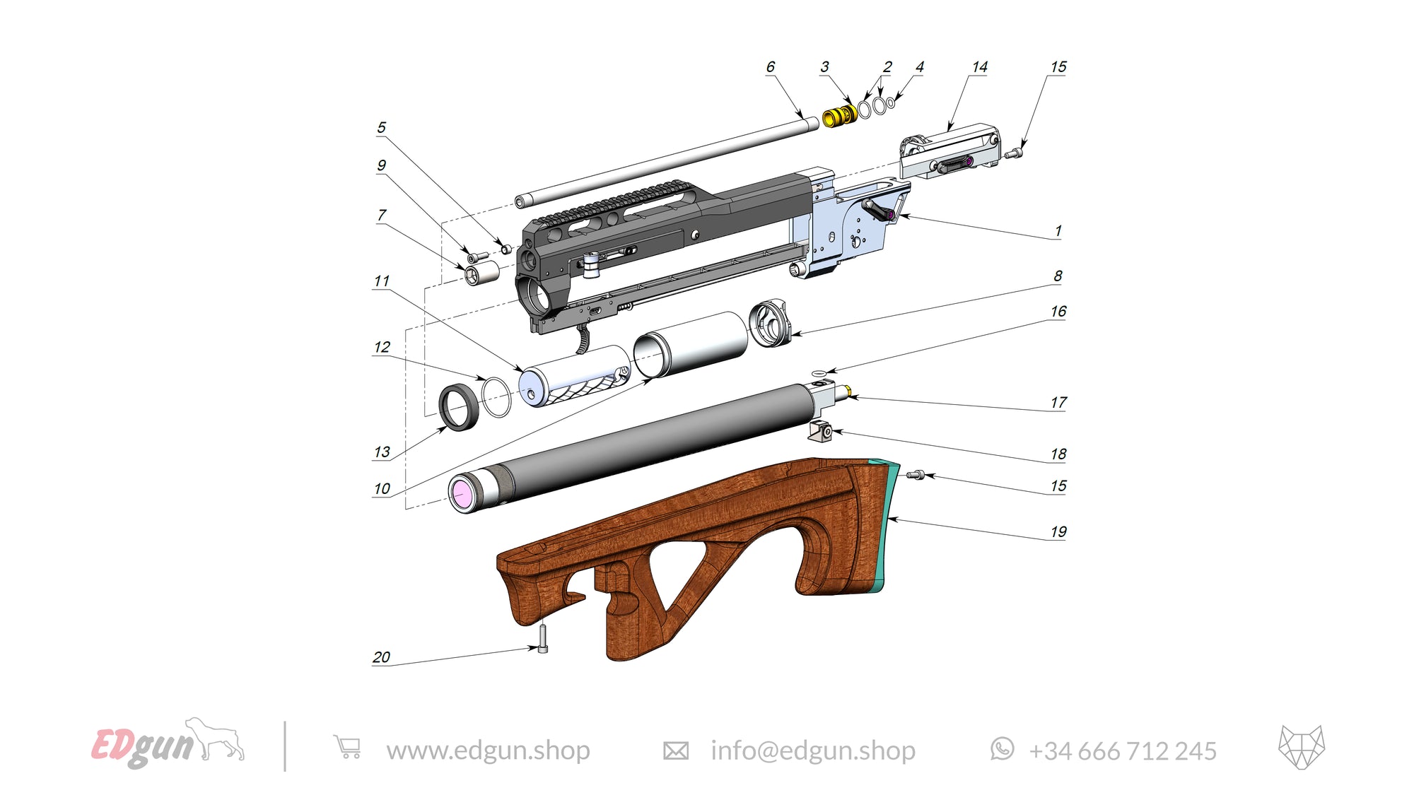 Lelya 2.0 spare parts diagram