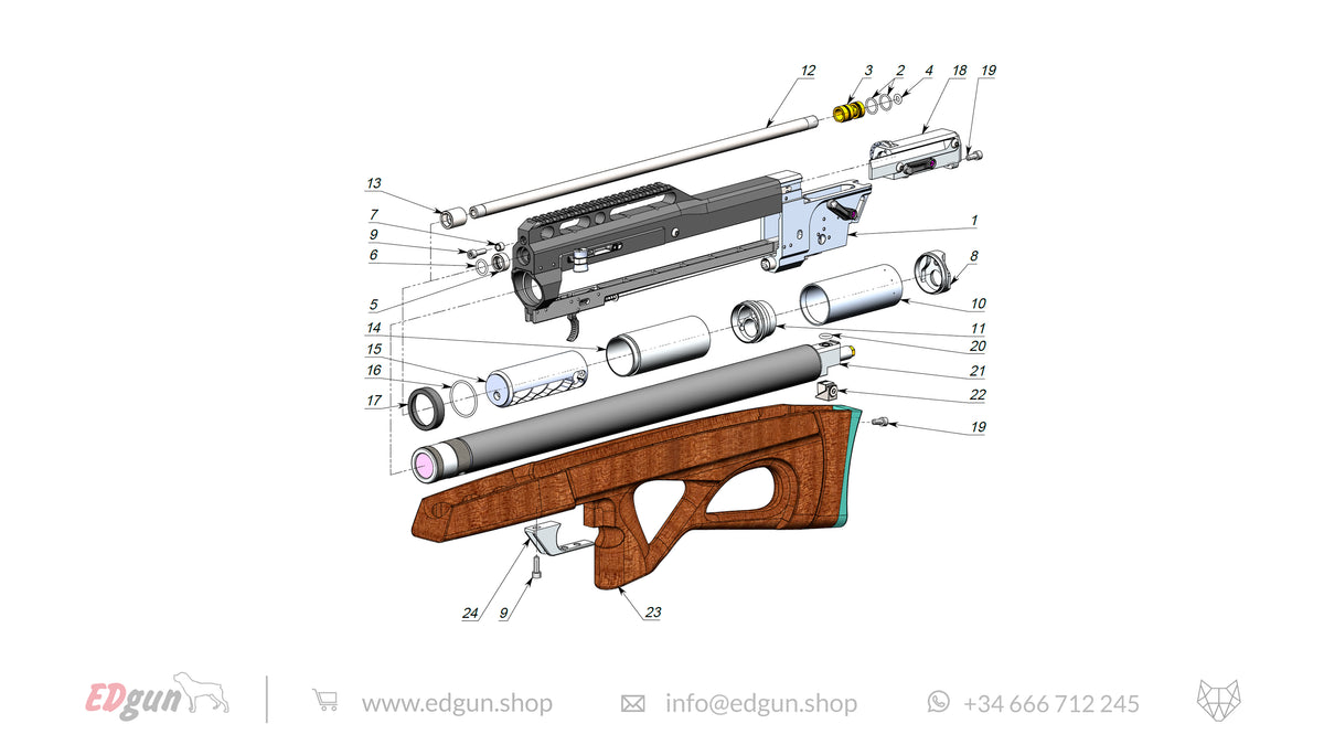 Matador R5M Standard spare parts diagram