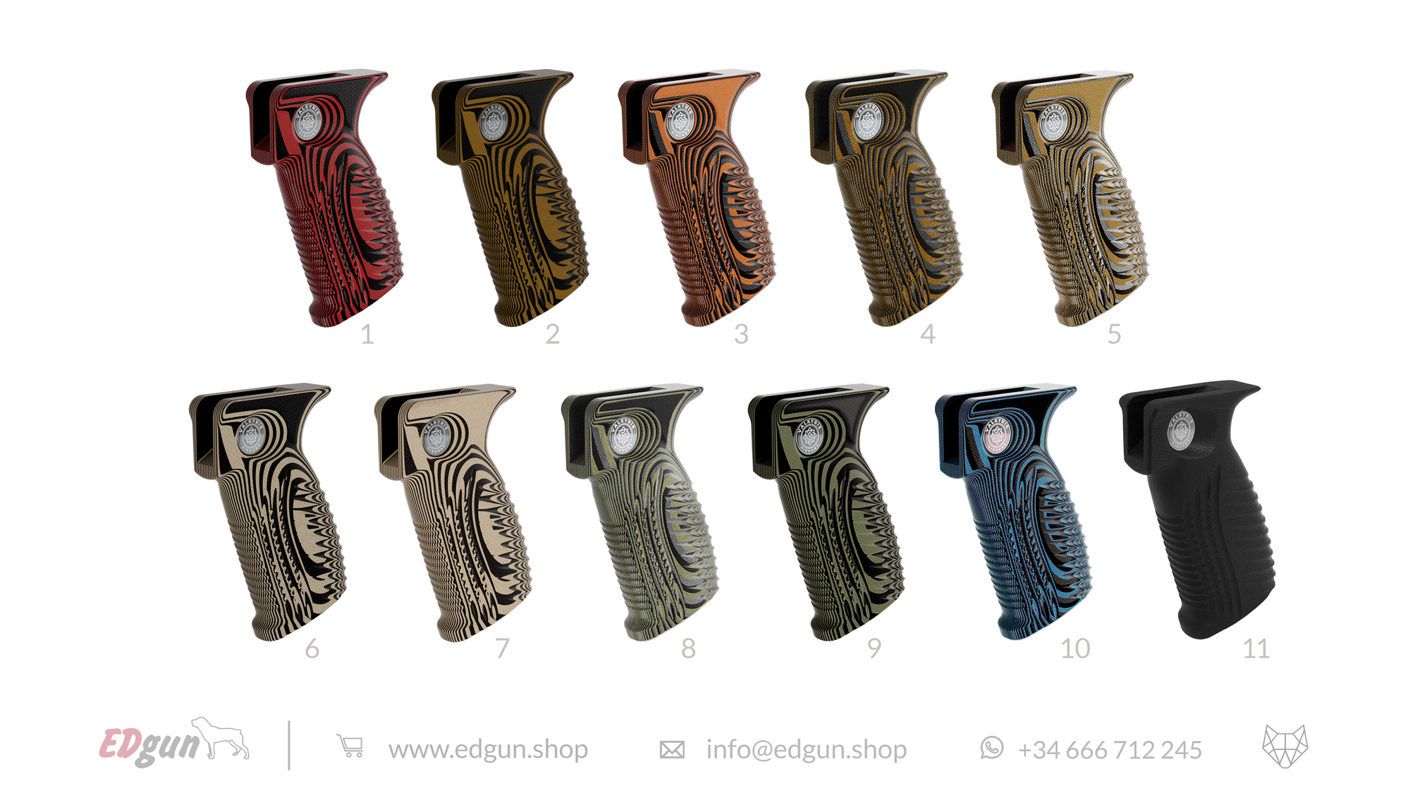 Micarta grip 11 colors available