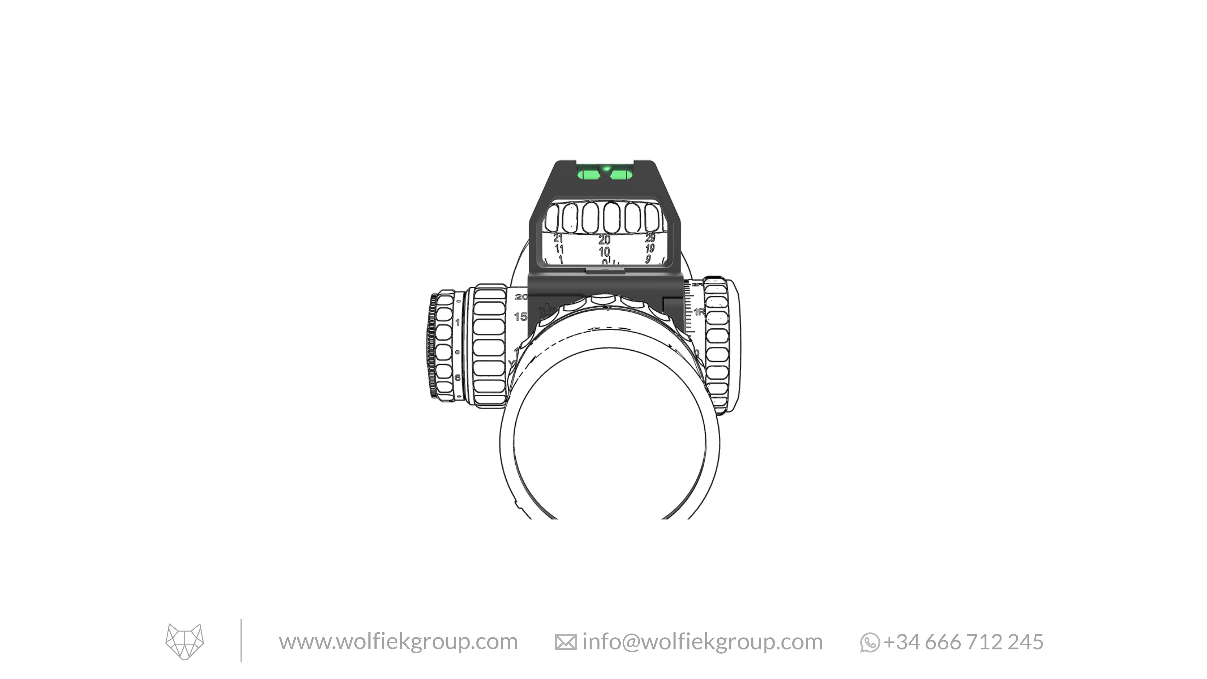 Vector Optics Turret Mark Reader With Bubble Level