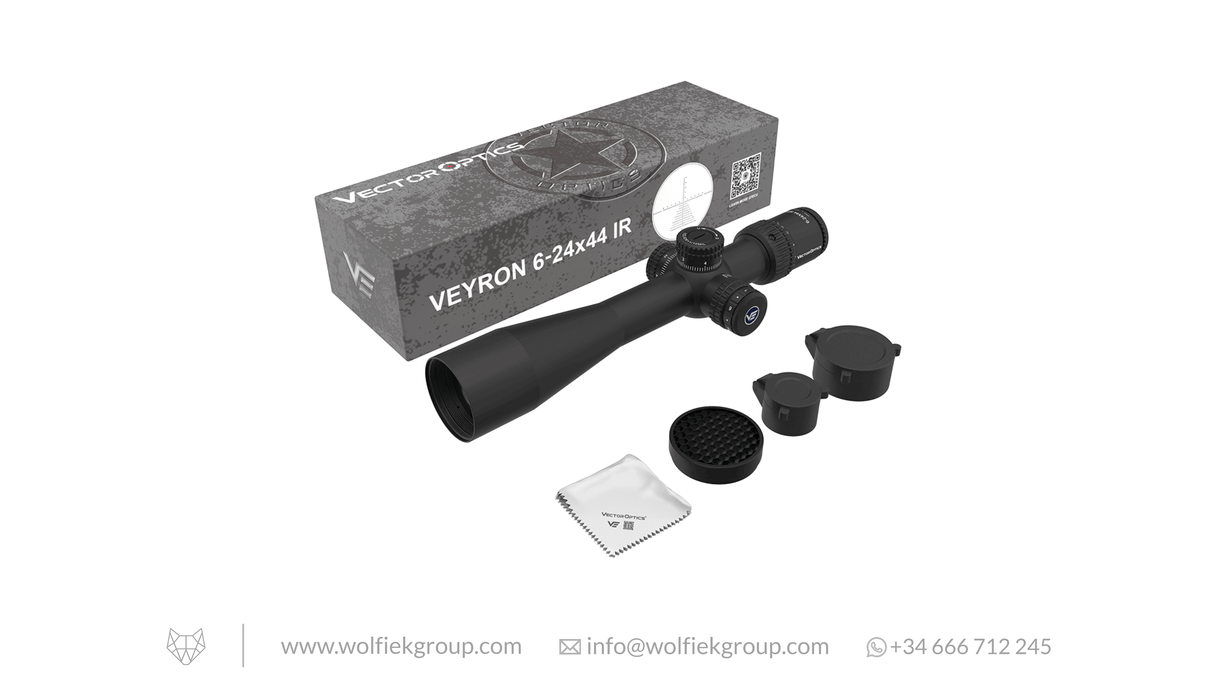 Vector Optics Veyron Compact Riflescope - 6-24x44IR SFP