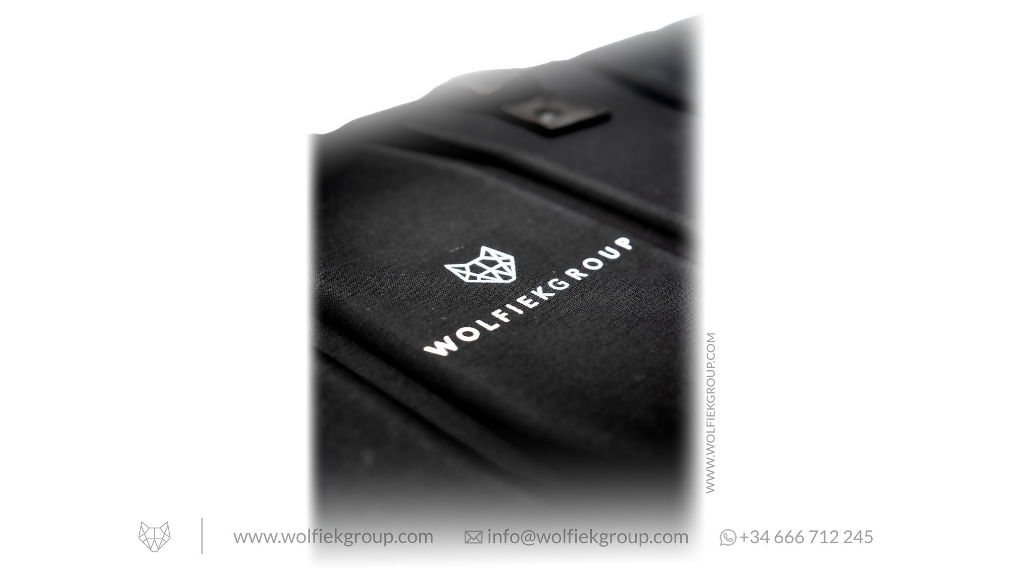 Wolfiek Group Case in black with the logo details