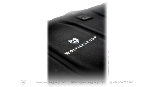 Wolfiek Group Case in black with the logo details