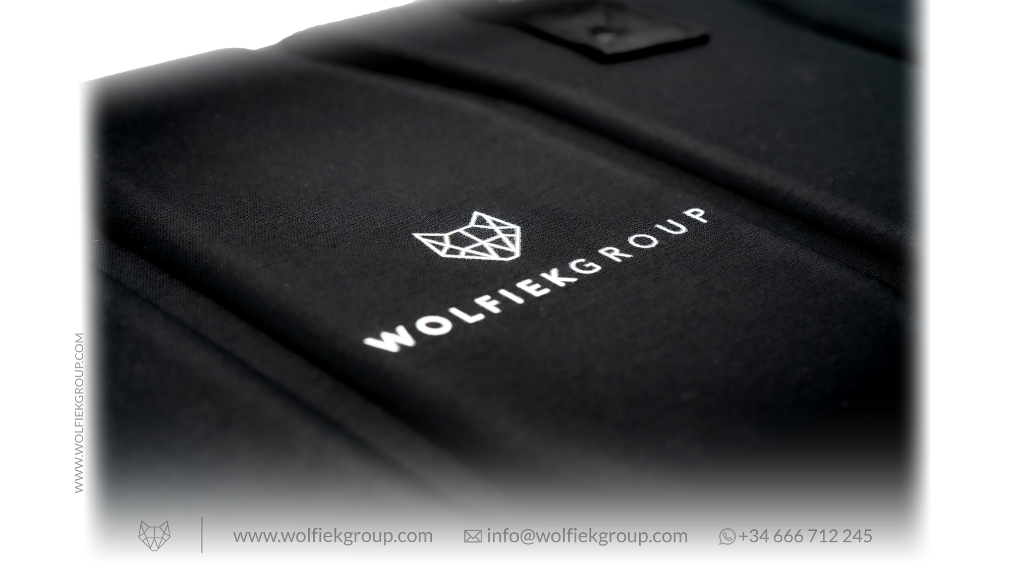 Wolfiek Group Case in black with the logo details