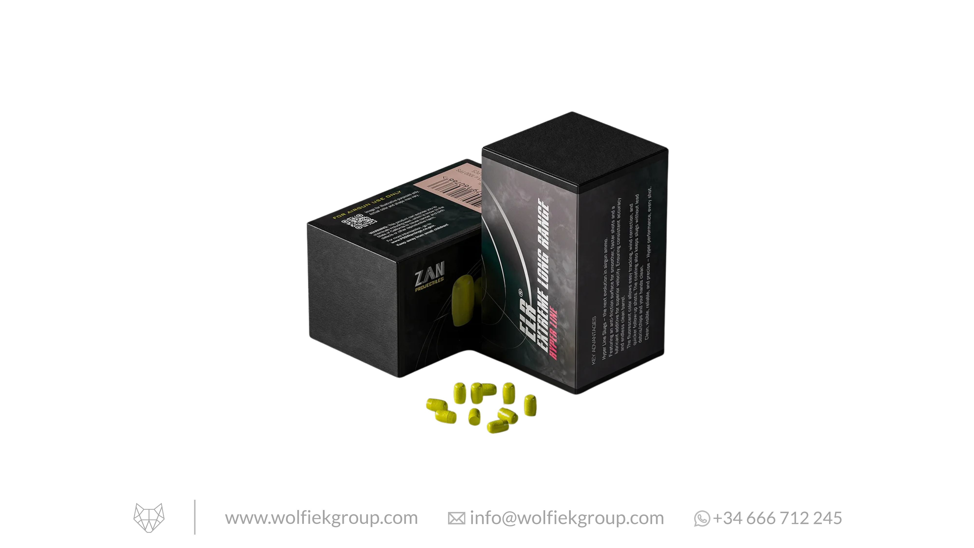 Zan Projectiles Hyper Line Airgun ELR Slugs · Cal .218 (5.53mm)