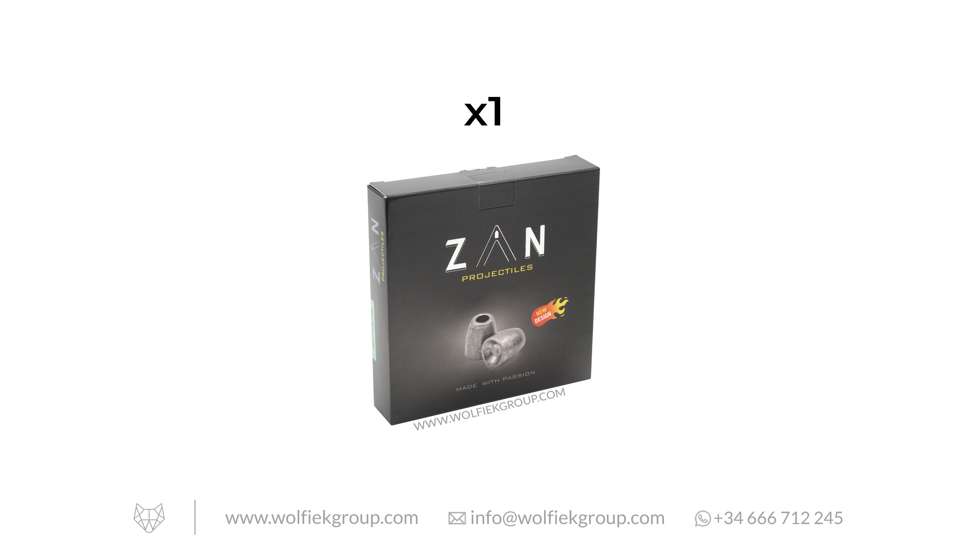 Zan Projectiles Slugs Cal .303 61gr/3.95g x1 box