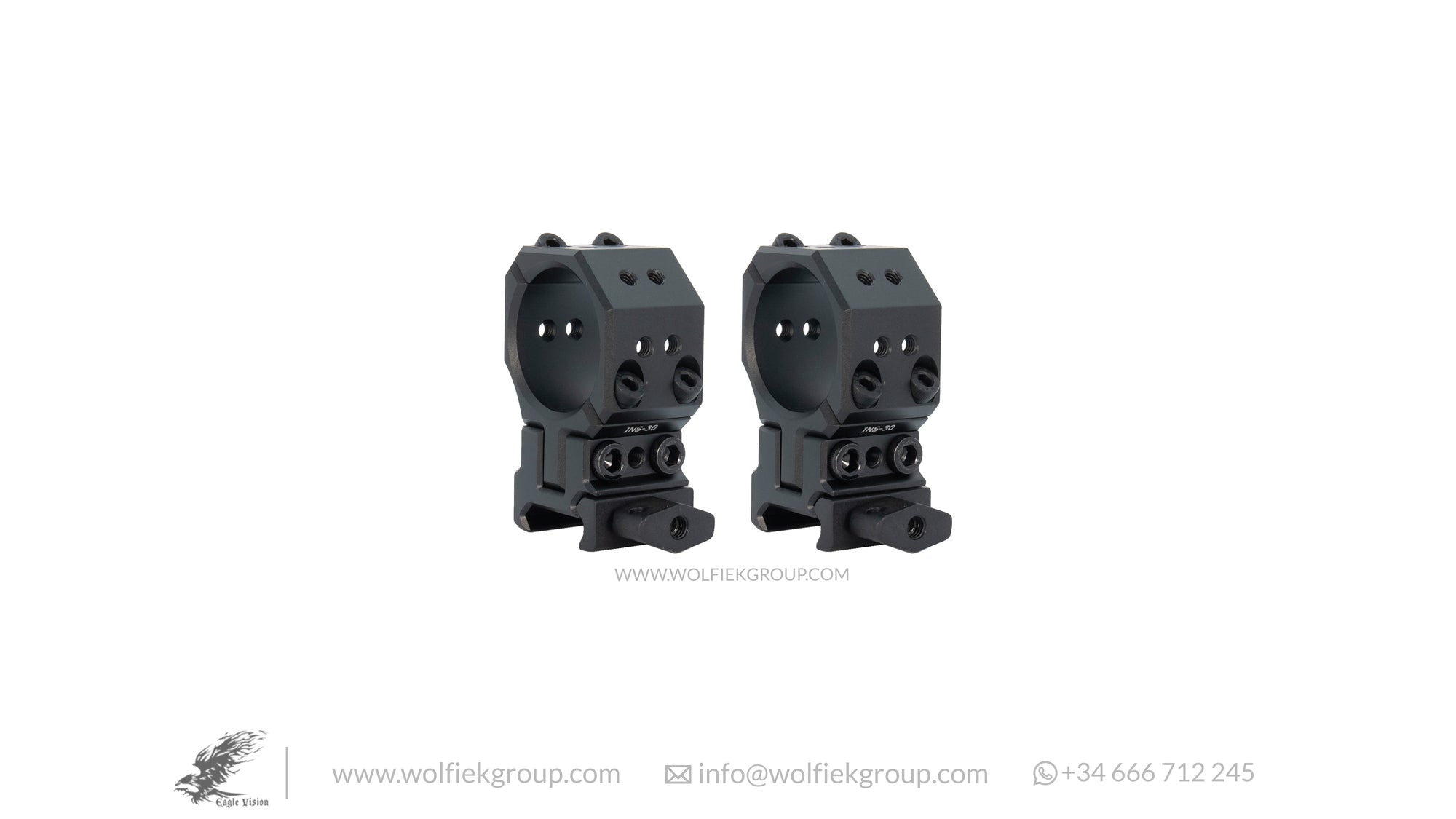 Eagle Vision · Picatinny Infinity Elevation Monturas de mira AJUSTABLES de 30 mm (INS/IPS/Adelante)