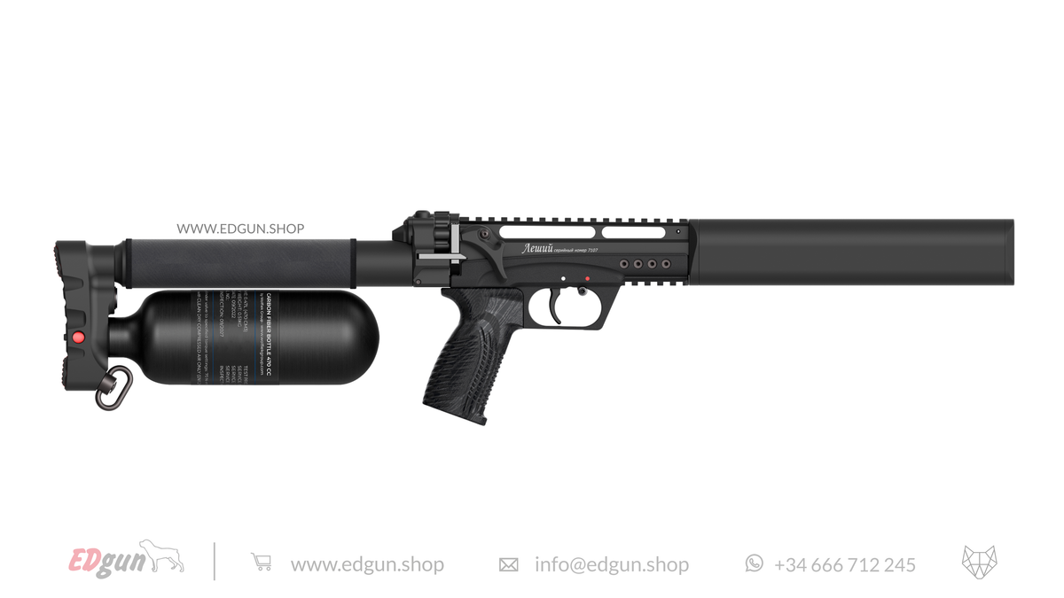 Leshiy 2 · All Black · 470cc Bottle installed