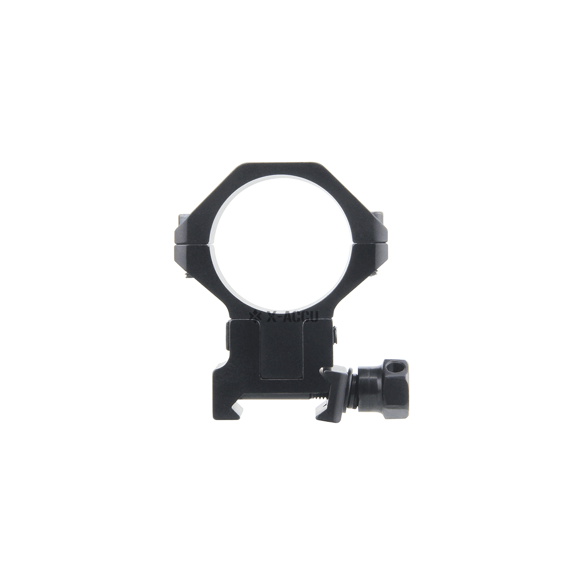 GIF of Black adjustable scope mount with its different sets