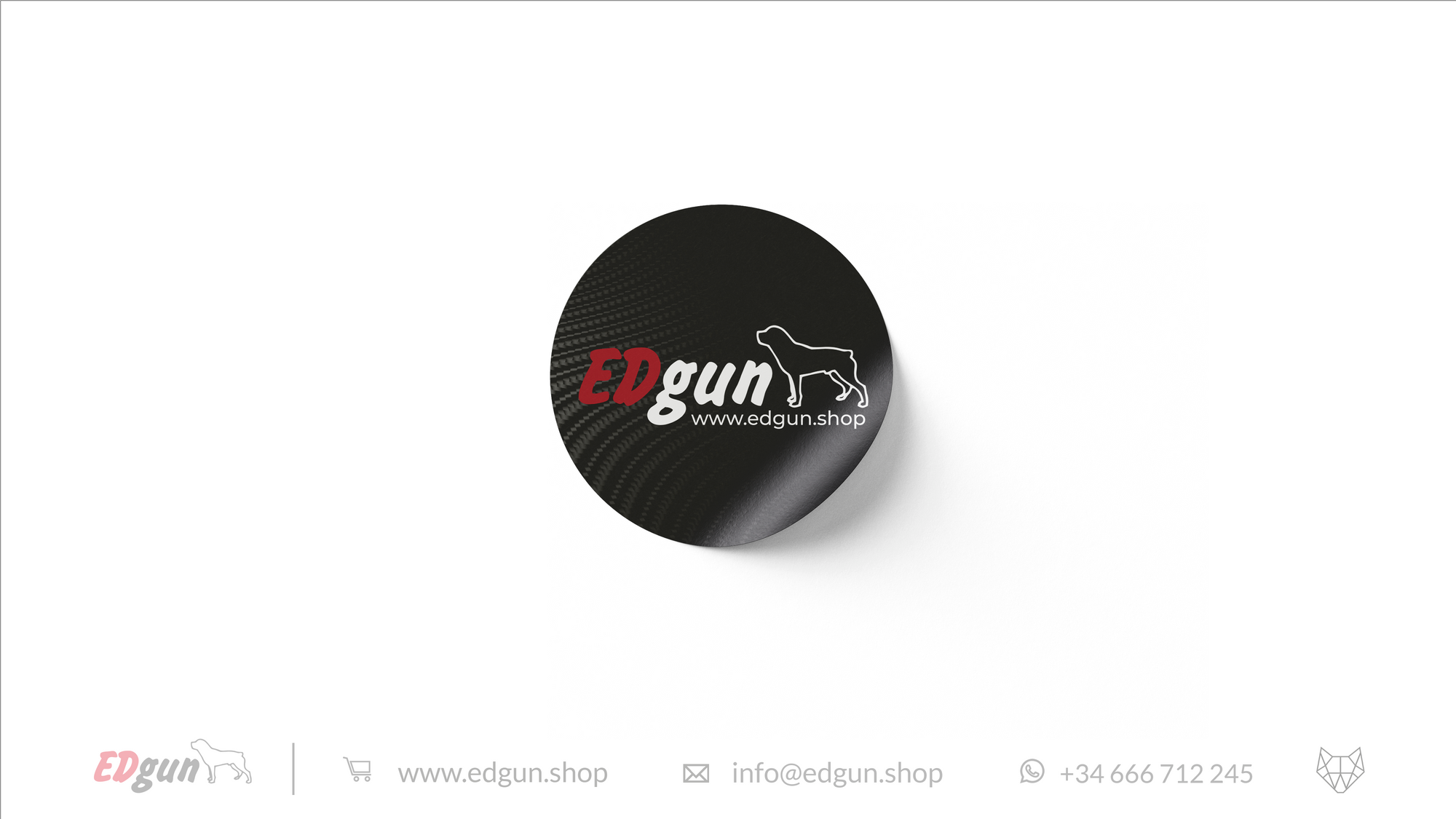 Black Edgun sticker logo