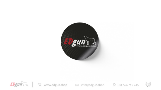 Black Edgun sticker logo