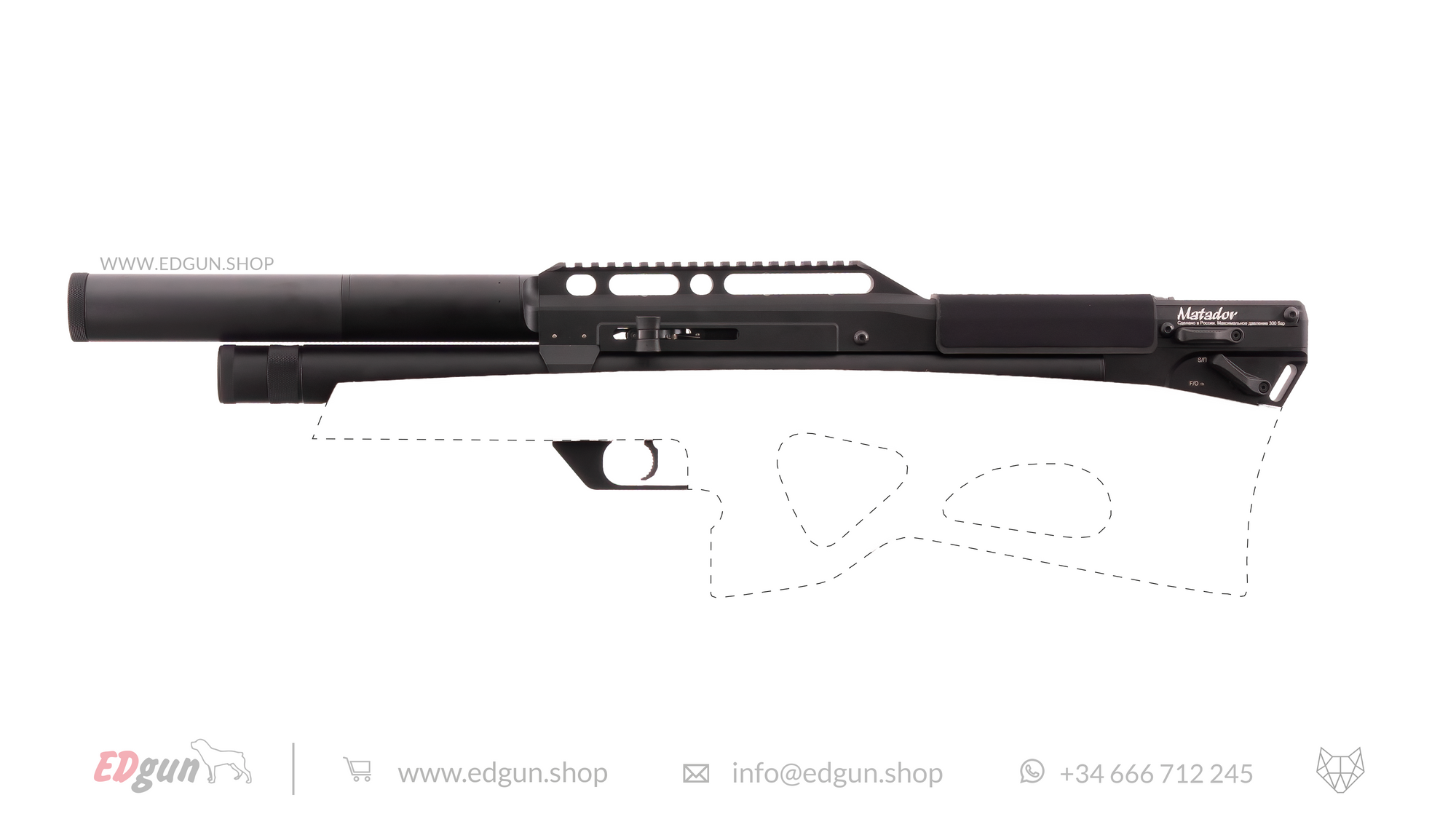 Edgun R5M Standard bat suppressor