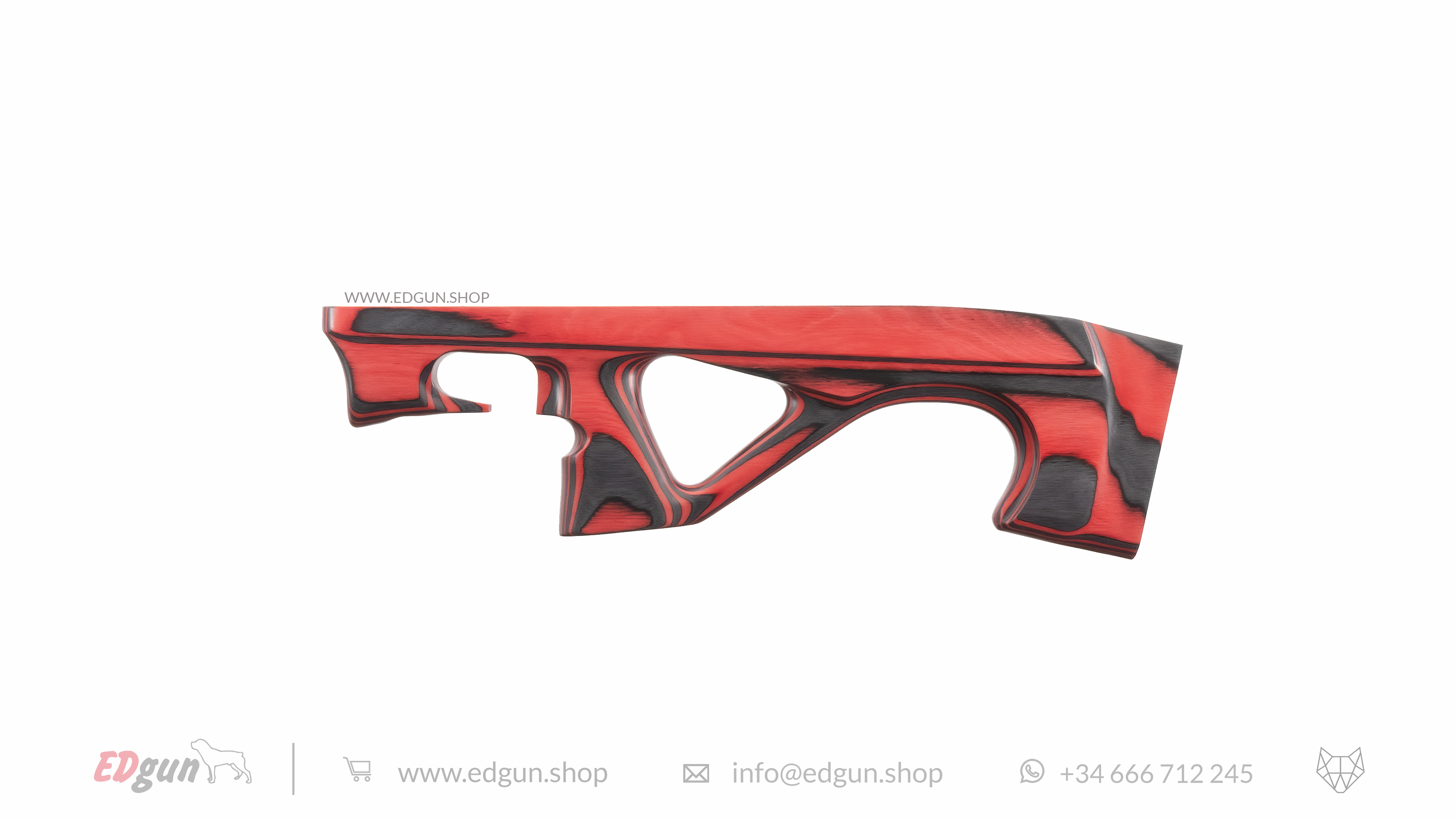 Laminated Stock for Lelya 2.0 in red