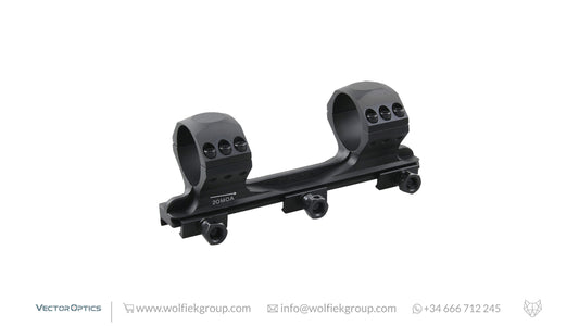 Lateral side of MODEL 1  one-piece scope mount 34mm